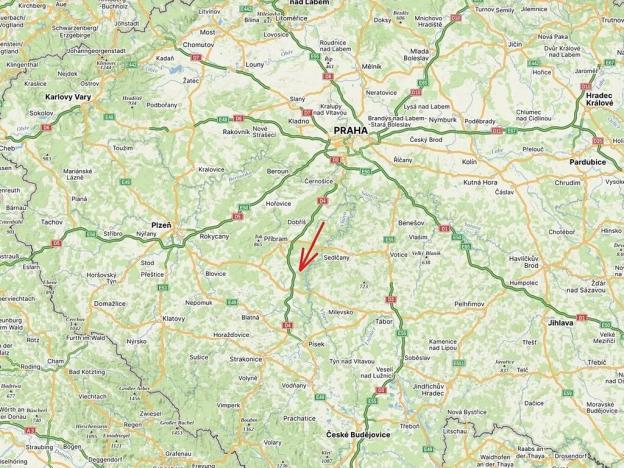 Prodej lesa, Kozárovice, 40085 m2