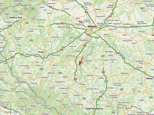 Prodej lesa, Kozárovice, 40085 m2