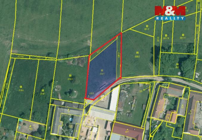Prodej pozemku pro bydlení, Mladošovice, 1168 m2