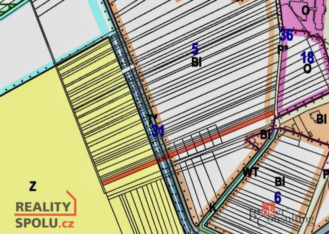 Prodej pozemku pro bydlení, Újezd u Brna, 1216 m2