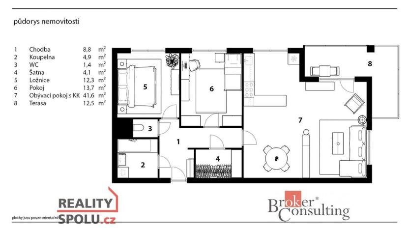 Prodej bytu 3+kk, Hradec Králové, třída Edvarda Beneše, 96 m2