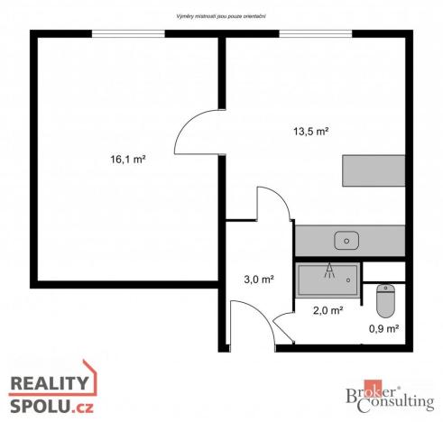 Prodej bytu 2+kk, Raspenava, Moskevská, 35 m2