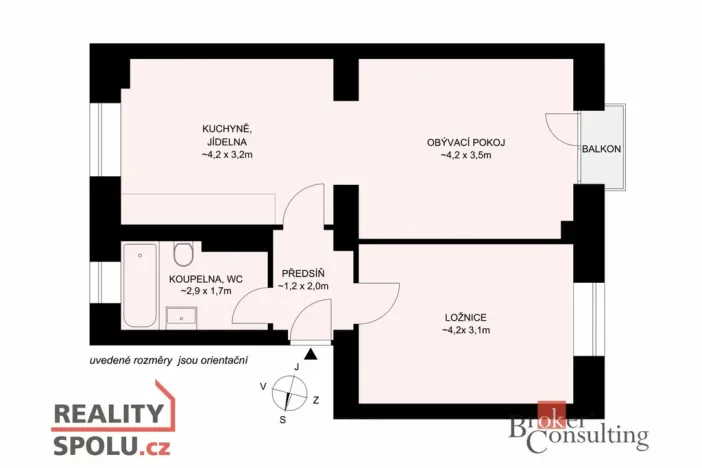 Prodej bytu 2+1, Milevsko, P. Bezruče, 58 m2