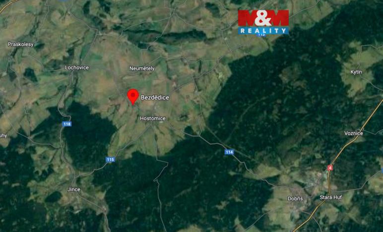 Prodej pozemku pro bydlení, Hostomice - Bezdědice, 1582 m2