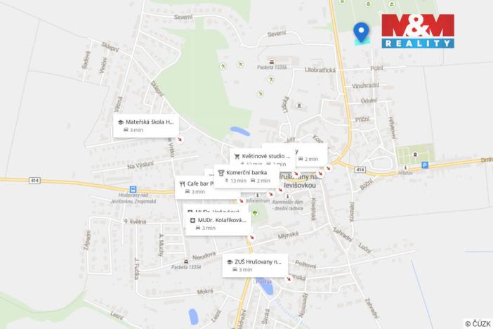 Prodej pozemku pro bydlení, Hrušovany nad Jevišovkou, Příční, 1187 m2