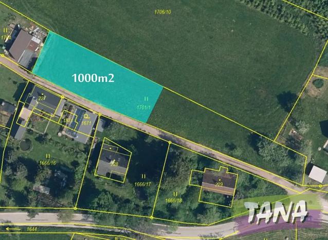 Prodej pozemku pro bydlení, Borovnice, 1000 m2