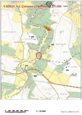 Prodej lesa, Pelhřimov, 1759 m2