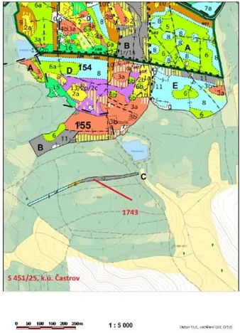 Prodej lesa, Častrov, 5341 m2