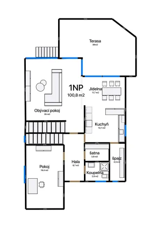 Prodej rodinného domu, Úholičky, Nade Dvorem, 192 m2
