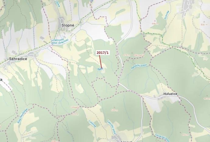 Dražba louky, Slopné, 7426 m2