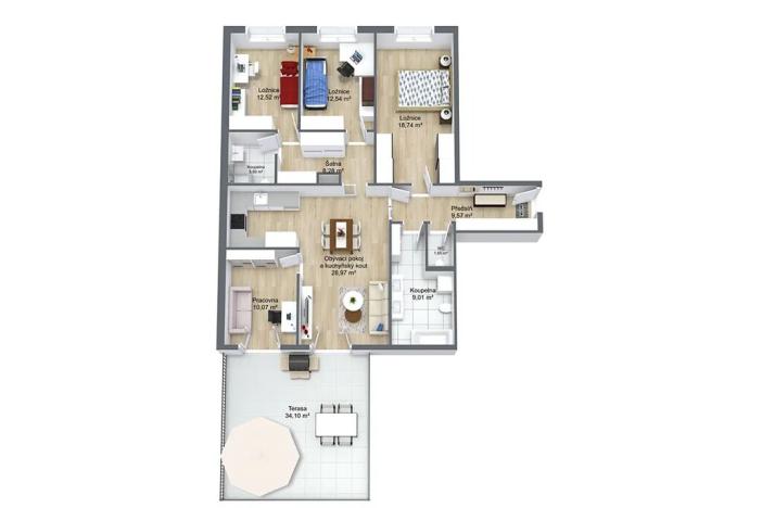 Prodej bytu 5+kk, Praha - Hostavice, Pasecká, 115 m2