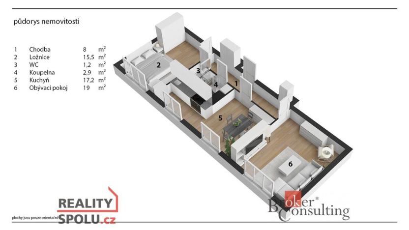 Prodej bytu 2+1, Svinčany, 72 m2