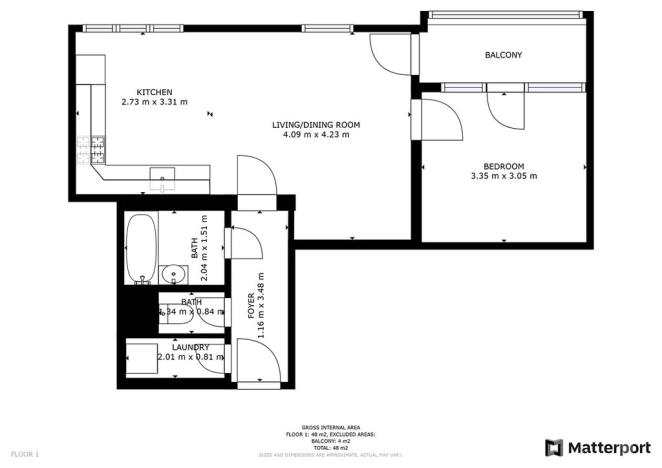 Pronájem bytu 2+kk, Praha - Košíře, Česká, 47 m2