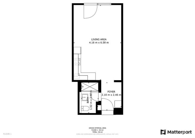Pronájem bytu 1+kk, Praha - Karlín, Křižíkova, 36 m2