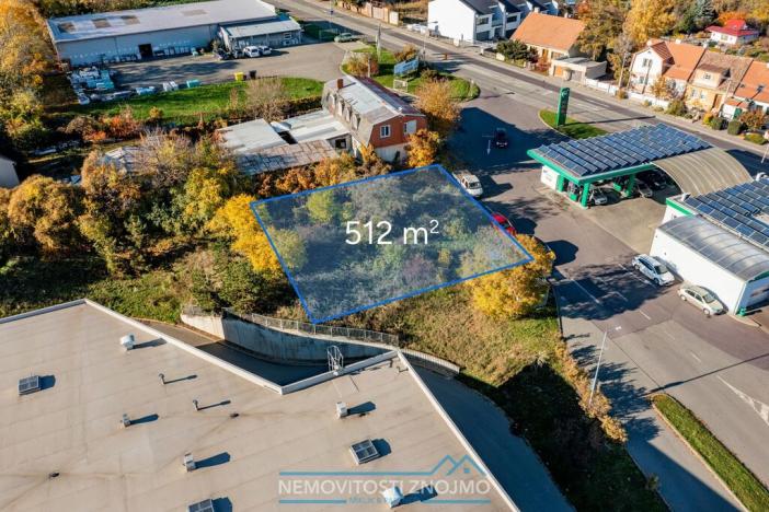 Prodej komerčního pozemku, Znojmo, Suchohrdelská, 512 m2