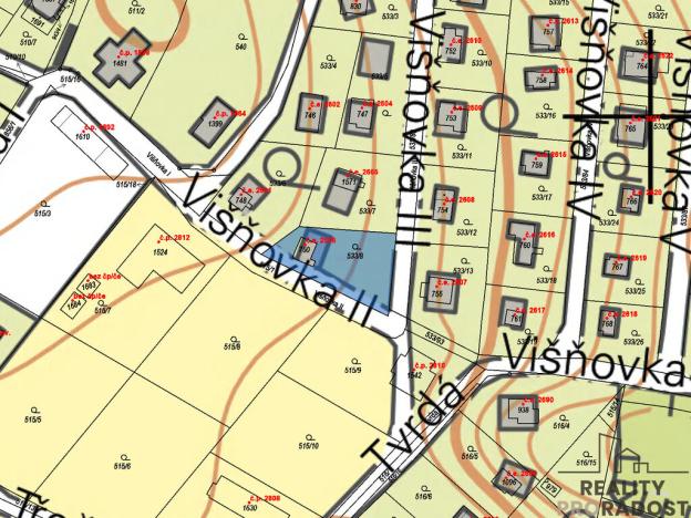 Prodej pozemku pro bydlení, Kamenice - Těptín, 602 m2