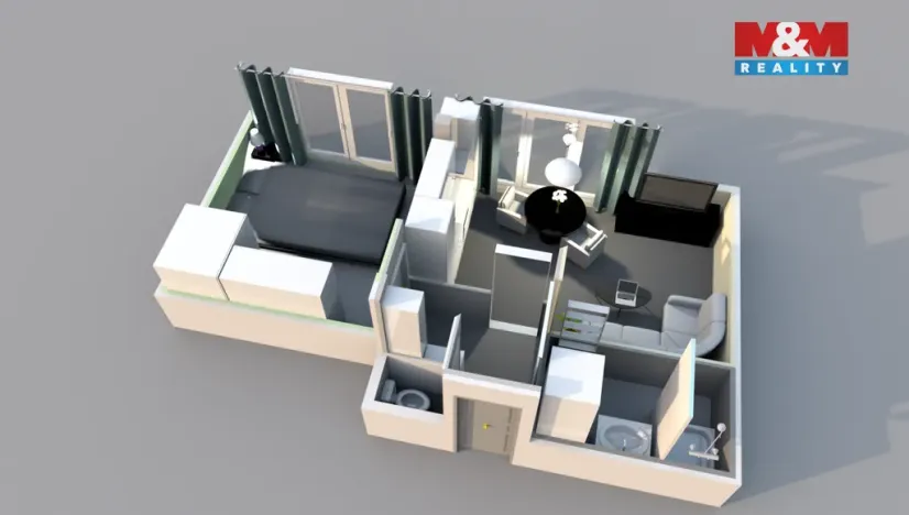 Prodej bytu 2+kk, Praha, Na Maninách, 43 m2