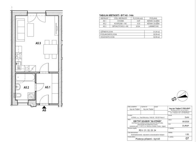 Prodej bytu 1+kk, Nučice, U zastávky, 32 m2
