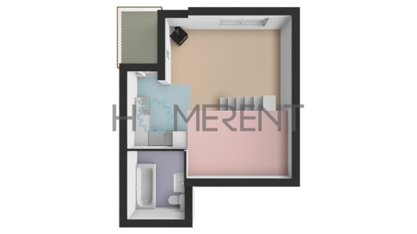 Pronájem bytu 1+kk, Praha, Sekaninova, 40 m2