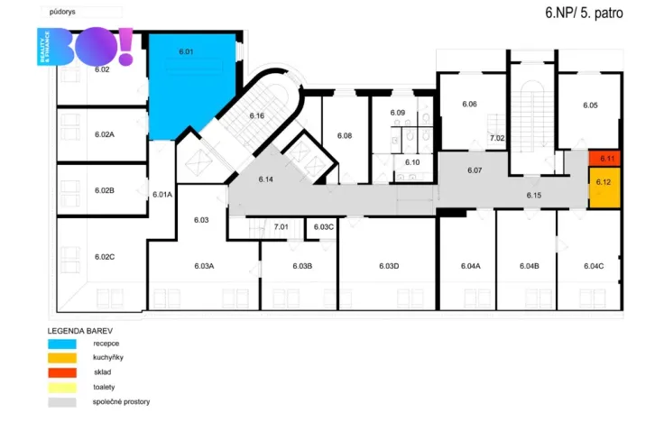 Pronájem kanceláře, Praha, Žerotínova, 17 m2