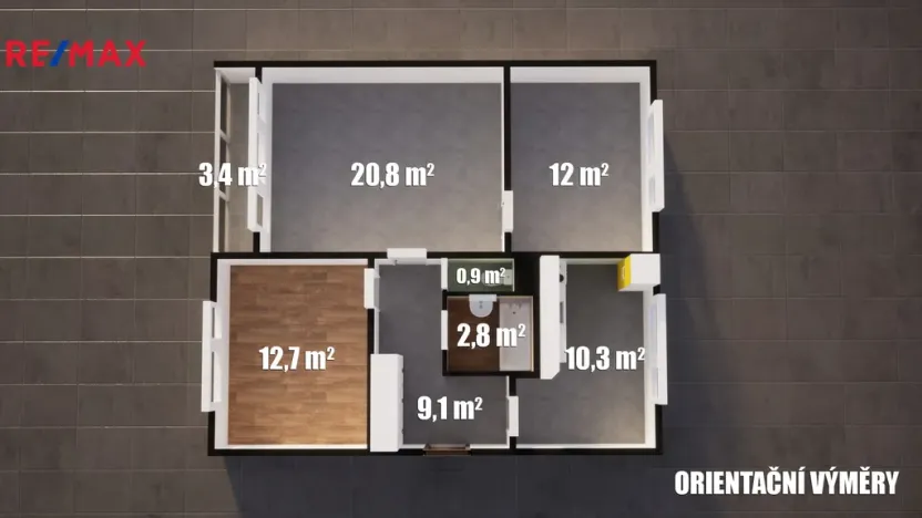 Prodej bytu 3+1, Liberec - Liberec VI-Rochlice, Sametová, 70 m2