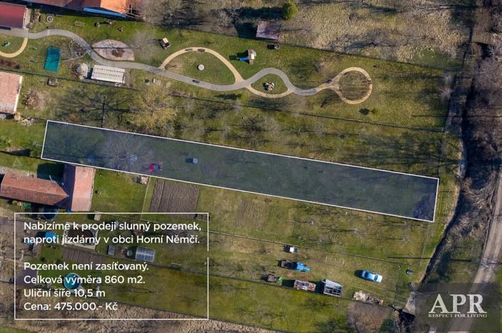 Prodej zahrady, Horní Němčí, 860 m2