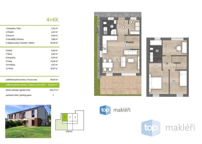 Prodej rodinného domu, Horoušany, Opálkova, 97 m2