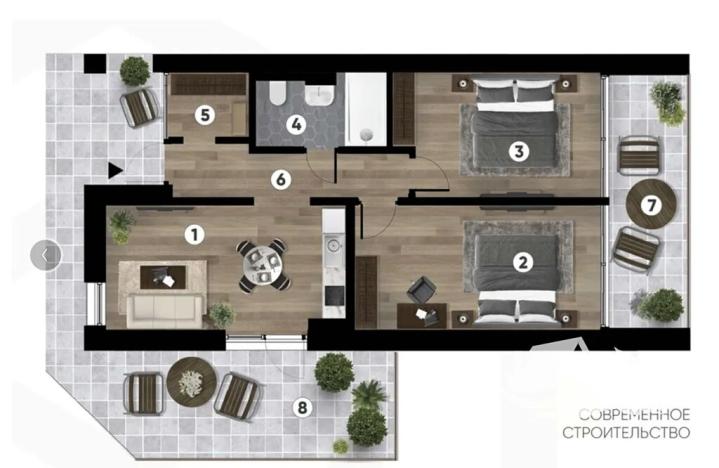 Prodej bytu 3+kk, Varna, Bulharsko, 79 m2