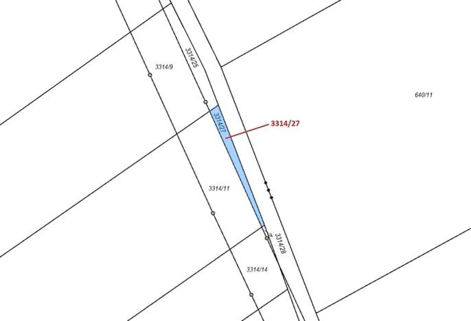 Dražba pozemku, Březník, 86 m2