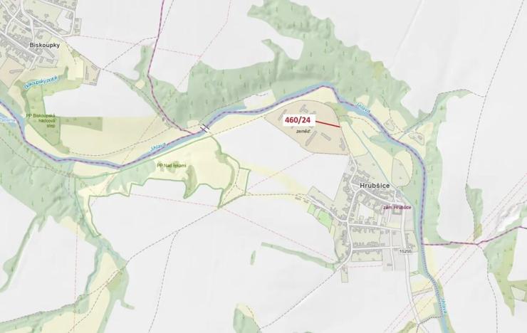 Dražba pozemku, Ivančice, 10 m2