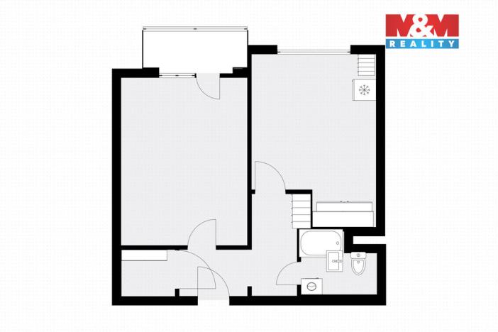 Prodej bytu 1+1, Hradec Králové - Nový Hradec Králové, Jana Masaryka, 40 m2