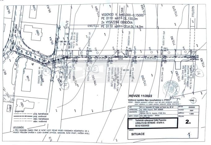 Prodej pozemku pro bydlení, Velké Popovice, Nová Lipová, 1289 m2