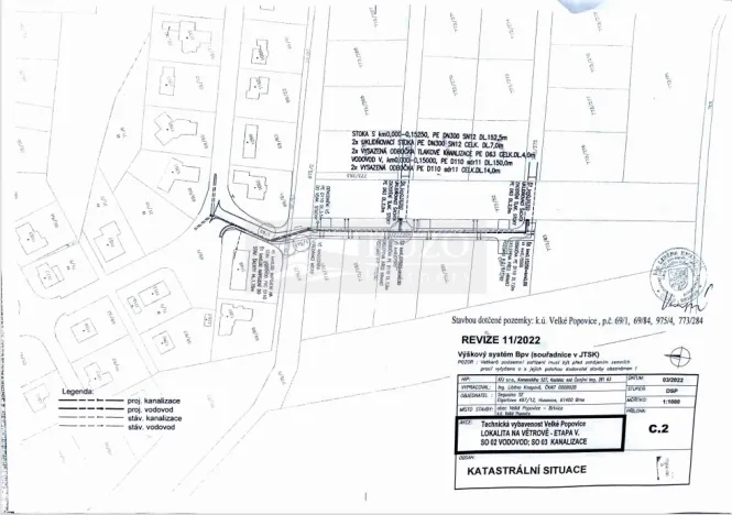 Prodej pozemku pro bydlení, Velké Popovice, Nová Lipová, 1289 m2