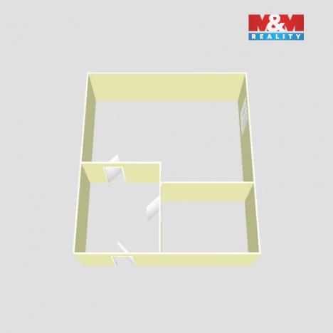 Pronájem bytu 1+kk, Litvínov - Horní Litvínov, Mostecká, 22 m2