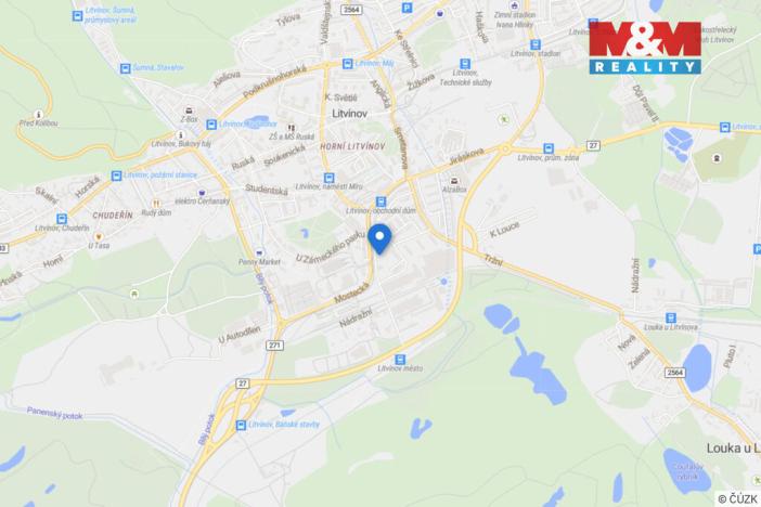 Pronájem bytu 1+kk, Litvínov - Horní Litvínov, Mostecká, 22 m2