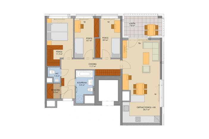 Prodej bytu 4+kk, Praha, Bessemerova, 85 m2