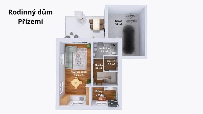 Prodej rodinného domu, Šternberk, Hvězdné údolí, 127 m2