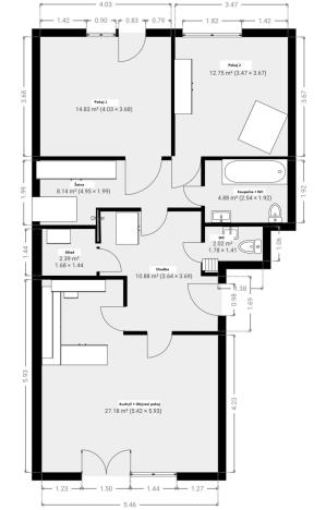 Prodej bytu 3+kk, Veselí nad Lužnicí - Veselí nad Lužnicí I, Weisova, 79 m2