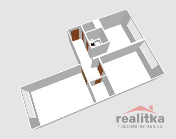 Prodej bytu 2+1, Opava - Kateřinky, Holasická, 59 m2