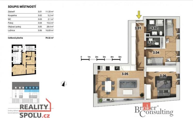 Prodej bytu 3+kk, Český Brod, Prokopa Velikého, 80 m2