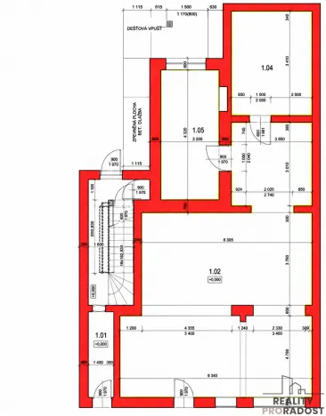 Pronájem obchodního prostoru, Hodonín, Národní třída, 119 m2