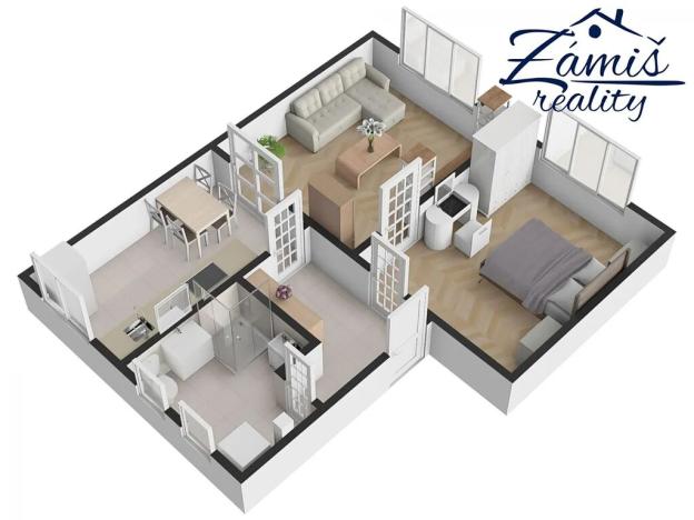 Pronájem bytu 2+1, Kladno, U tržnice, 51 m2