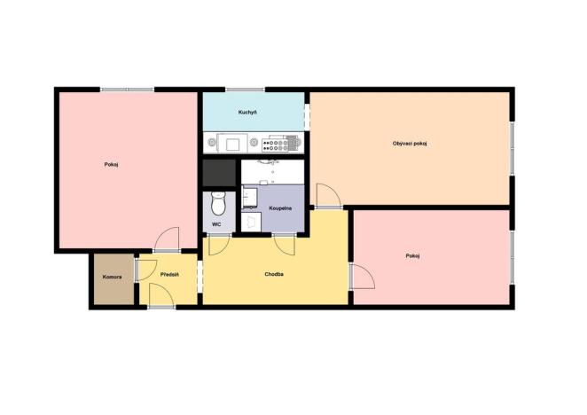 Prodej bytu 3+1, Praha - Kobylisy, Šimůnkova, 63 m2