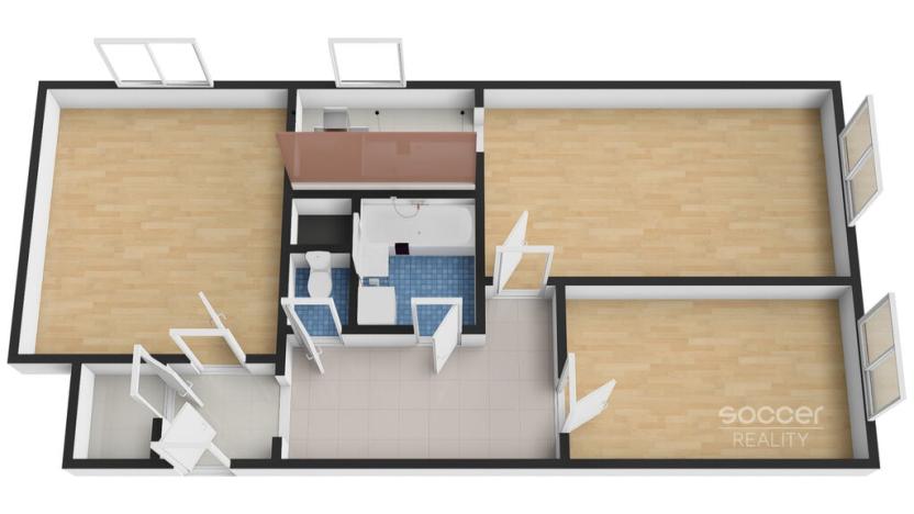 Prodej bytu 3+1, Praha - Kobylisy, Šimůnkova, 63 m2