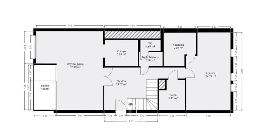 Prodej bytu 4+kk, Praha - Michle, Ohradní, 138 m2