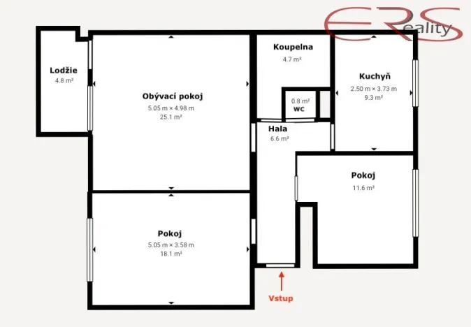 Prodej bytu 3+1, Smržovka, Luční, 80 m2