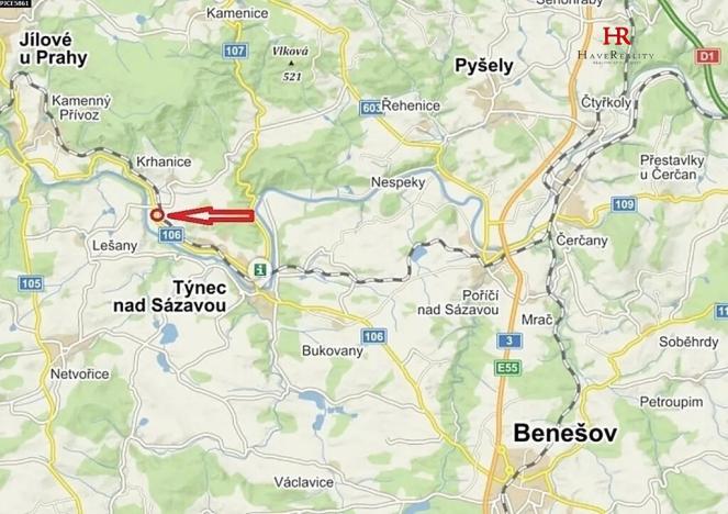 Pronájem bytu 1+kk, Týnec nad Sázavou, 25 m2