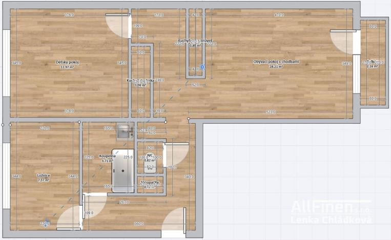 Prodej bytu 3+kk, Třebíč - Borovina, Zahraničního odboje, 56 m2