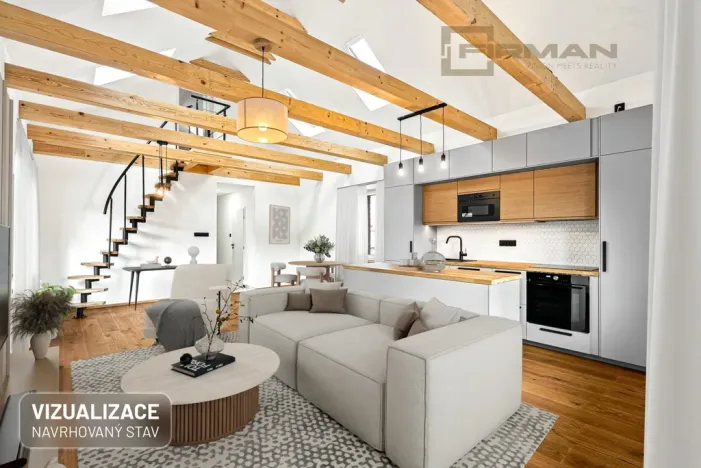 Prodej atypického bytu, Praha - Zbraslav, Elišky Přemyslovny, 110 m2