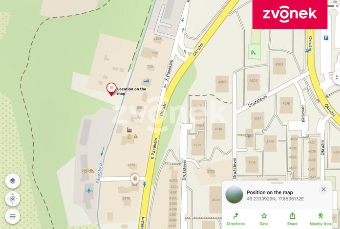 Prodej komerčního pozemku, Zlín, K Pasekám, 761 m2